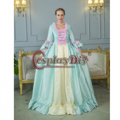 Cosplaydiy Marie Antoinette Ball Gown Dress Rococo Colonial Georgian Dress Women Wedding Dress