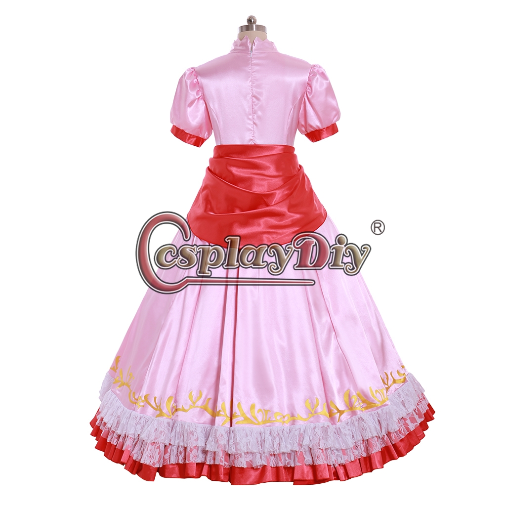 Princess Peach Dress Cosplay Costume For Adult Ball Gown Dress,Princess ...