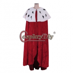 Cosplaydiy Musical Hamilton King George Washington Cosplay Costume Halloween King Queen Cape