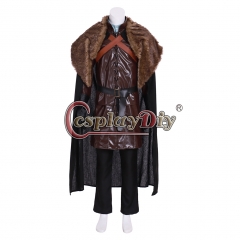 Cosplaydiy Game of Thrones Cosplay Jon Snow Costume Night Watch the King of North Cosplay Costume For Halloween Christmas Party