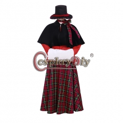 Cosplaydiy Movie A Christmas Carol Cosplay Costume Adult Womens Dress Christmas Costumes Custom made