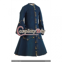 Classic Medieval Men Coat Vintage Overcoat Renaissance Victorian Edwardian Cosplay Costume