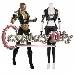 Full Kit Mortal Kombat 11 Sonya Blade Halloween Outfit Sexy Cosplay Costume