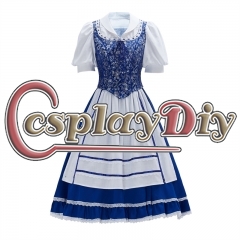 'Beauty and the Beast' Belle Opera Dancing Dress Uniform Cosplay Costume