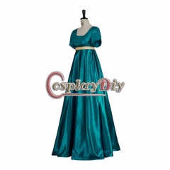 Cosplaydiy Bridgerton Kate Sharma blue regency Dress cosplay costume