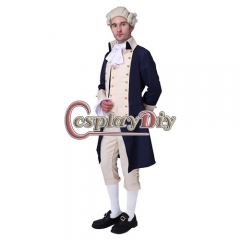 musical Hamilton Colonial military uniform Men's Colonial Officer Costume