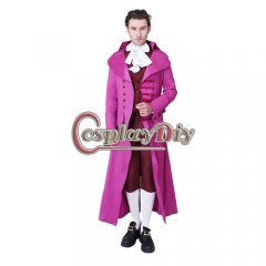 musical Hamilton red outfit Cosplay Costume Thomas Jefferson Hamilton cosplay
