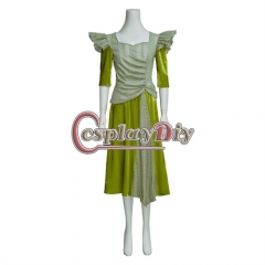 Musical Hadestown Cosplay Costume Women Green Dress Suit Broadway Performance Festival Outfits