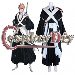 Anime Bleach Kurosaki Ichigo Cosplay Costumes Men Halloween Christmas Uniform Suits Theme Party Role Play