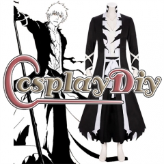 Anime Anime Kurosaki Ichigo Cosplay Costume Men's Black Windbreaker Coat Suits Halloween Carnival Outfits
