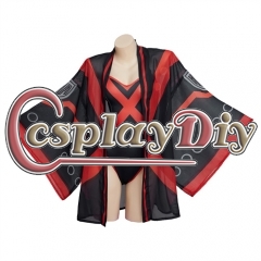 My Hero Academia Katsuki Cosplay Costume Swimsuit Women Bodysuit Cloak Suit Halloween Party Jumpsuit Swimwear