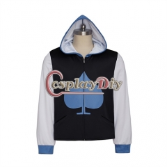 Game Deltarune Lancer Cosplay Costume Men Hoodies Top Zipper Jacket Coat Halloween Party Hooded Sweatshirt