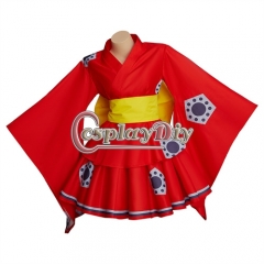 Anime One Piece Cosplay Costume Women Lolita Kimono Dress Suit Stage Performance Halloween Party Outfits