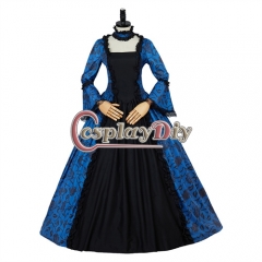 Retro Gothic Victorian Dress Women's Medieval Rococo Ball Gown Renaissance Party Evening Dresses Costume