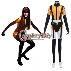 Laurie Jupiter Cosplay Costume Women's Sexy Yellow Uniform Suit Halloween Carnival Theme Party Role Play Outfits