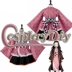 Demon Slayer Kamado Nezuko Cosplay Costume for Halloween Party