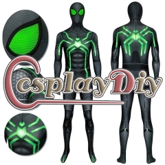 Spider-man Spandex Suit PS4 Stealth Big Time Green Bodysuit