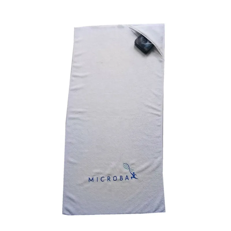 Zippered Pocket Gym Towel