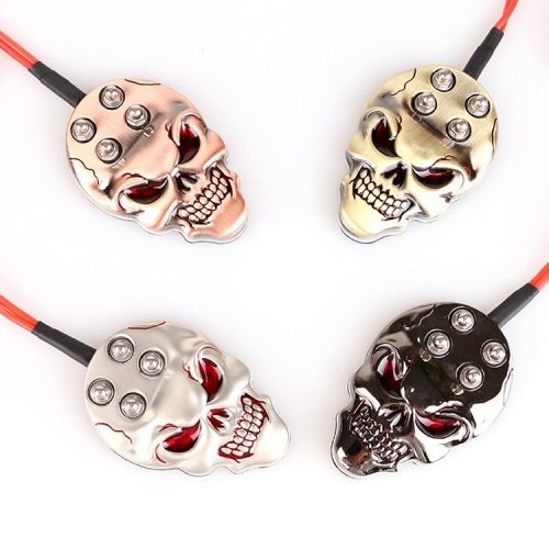 Skull Tattoo Foot Switch Pedal Controller Stainless Steel for Tattoo Machine Power Supply