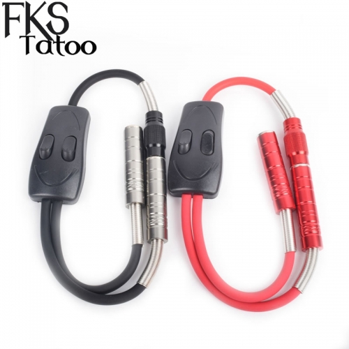 Tattoo Clip Cord With Two Switch Two Head Could Use For 2pcs Machines On the Same Time