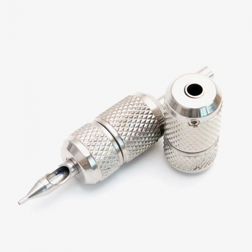 Stainless Steel Tattoo Grip 22MM 25MM 30MM With Back Stem Professional Tattoo Machine Grips Tubes Tips Tool