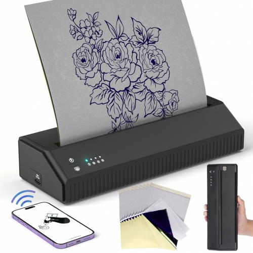 New 2500mAh Minitype Tattoo Thermal Transfer Machine Printer with Bluetoooth+USB