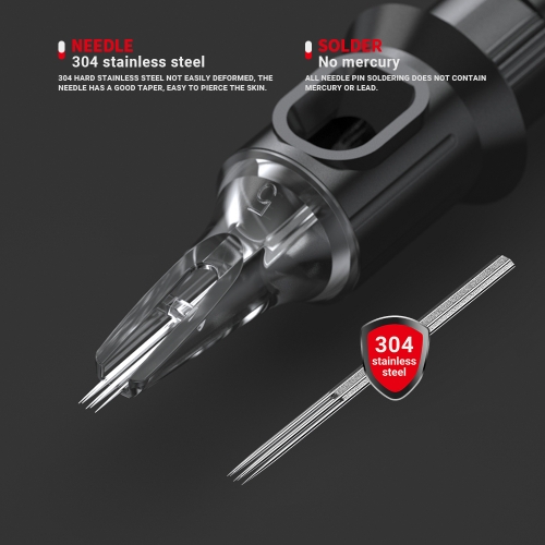 20Pc Tattoo Needles Tattoo Cartridge Disposable Needles Liner Shader RL+RM  UK | eBay