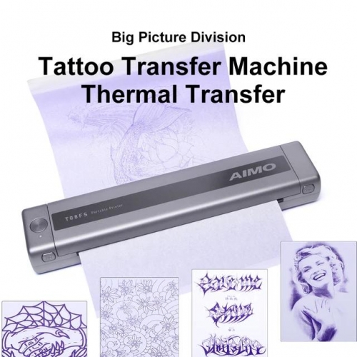 Tattoo Stencil Printer Thermal Wireless Tattoo Transfer Machine Compatible with Smartphone&PC