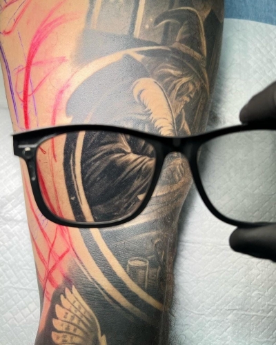 Tattoo Linear Polarized Glasses, Top choice of tattoo artist.