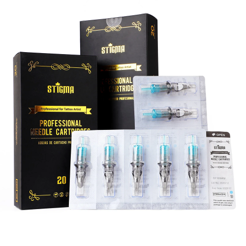 New Gray STIGMA Premium Tattoo Needle Revolution Cartridge RL RS RM Magnums For Pen Machine Supply