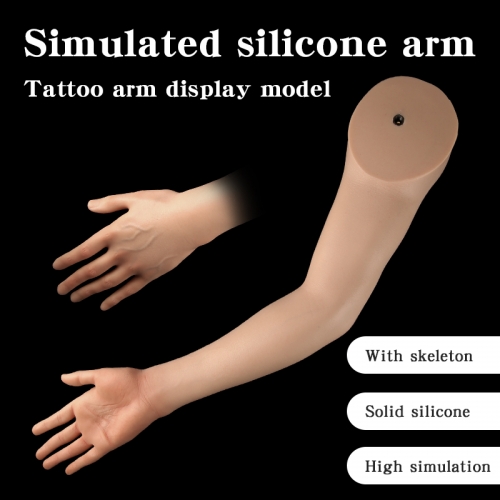 Synthetic Hand Tattoo Practice Skins Silicone Fake Hand for Both Apprentice & Experienced Tattooist