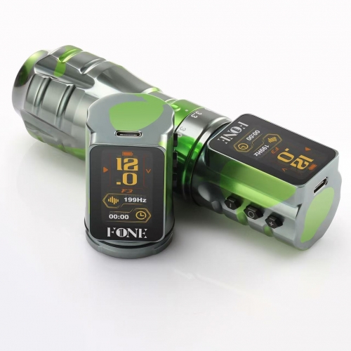 F-ONE  Wireless Tattoo Machine Pen Adjustable Stroke 2.7-4.5mm Cartridge 1800mAh Coreless Motor Tattoo Artists
