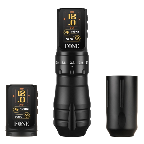 Fone Wireless Tattoo Machine Pen Adjustable Stroke 2.7-4.5mm Cartridge 1800mAh Coreless Motor Tattoo Artists
