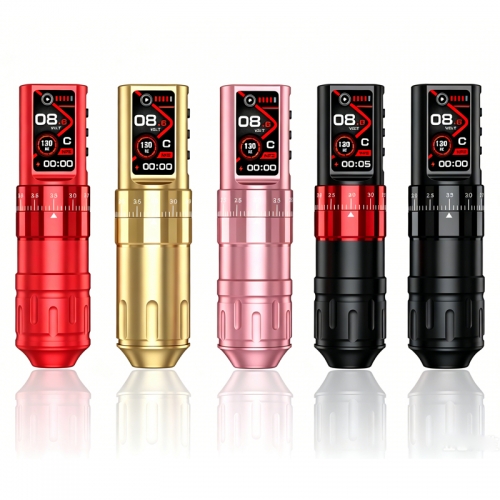 Wireless tattoo machine low noise stroke adjustable 2.7-3.9MM rotary tattoo gun with 2000mAh battery tattoo pen