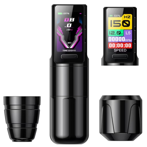 FONE Professional Wireless Tattoo Pen | 3 Working Modes & 3 Optional Strokes 3.7/4.0/4.6mm Complete Kit