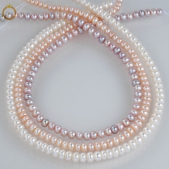 LPB03 Wholesale Freshwater Pearls Strand 6-7mm Loose Button Pearls