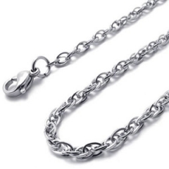 BXGN211 10 Pieces Link Chain Necklace 316L Stainless Steel 3mm