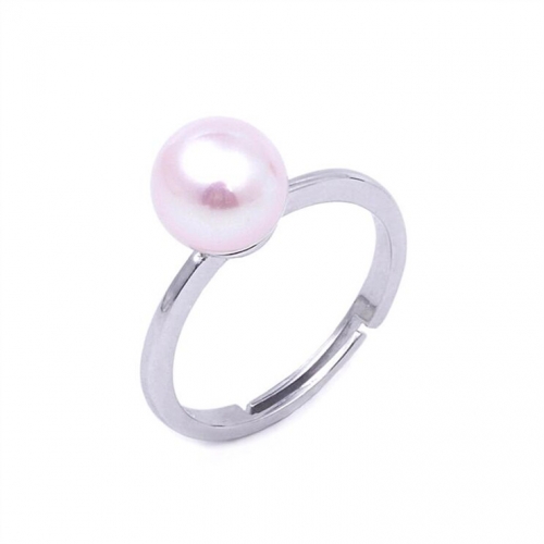 SSR45 Simple Ring 925 Sterling Silver Mounts to stick pearls on