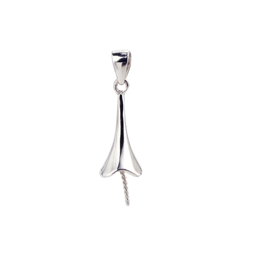 SSP135 Pendant Mounting for Round Pearl 925 Silver Jewellery Blanks