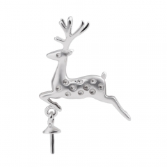 SSP27 Deer Design for Girls Pendant Charm Semi-finished Mountings