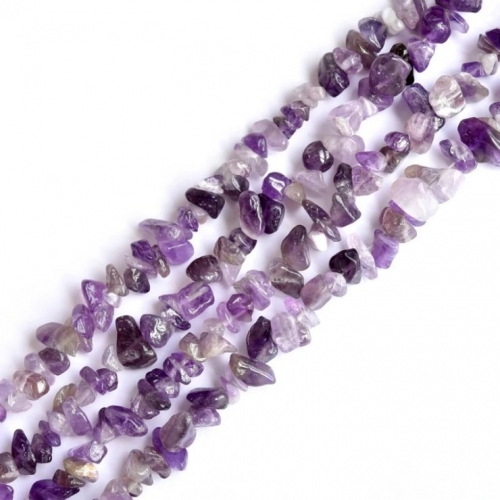 CBW12 Wholesale 3-7mm Chips Amethyst Gravel Beads Natural Gemstone Strand for Diy Jewelry Making
