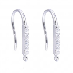 SSE315 Fashion Earring Designs for Ladies 925 Silver Finding Hooks for Jewelry Making