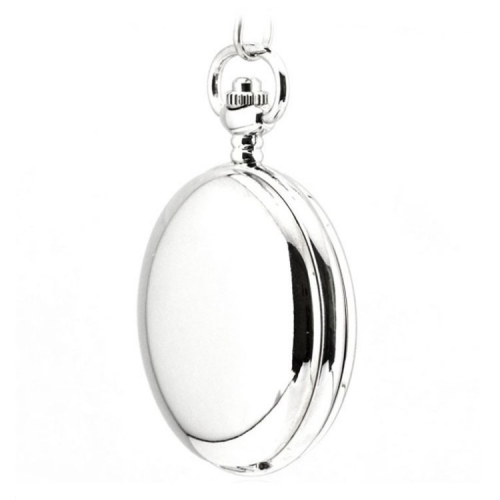WAH511 Classic Design Smooth Surface Double Cover Mechanical Plain Pocket Watch
