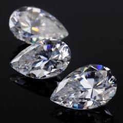 Small Size Water Drop Shape Moissanite Stone Pear Cut DEF Loose Gemstone for Jewelry Making