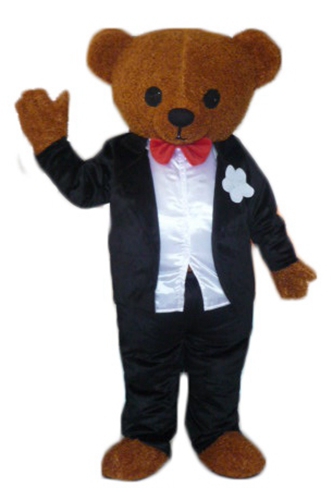 Adult Size Fancy Wedding Bear Mascot Costume For Party Custom Team Mascots Sports Mascot Costume Desuisement Mascotte Character Design Company