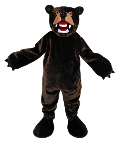 Adult Size Scary Bear Mascot Costume Full Body Plush Fursuit Carnival Costumes Halloween Fancy Dress Custom Mascots