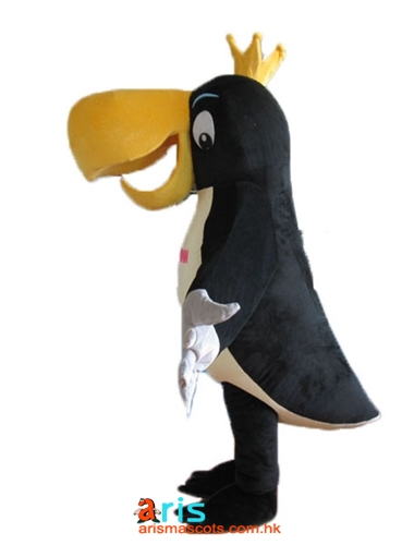 Adult Size Fancy Crow mascot costume Cartoon Mascot Costumes for Kids Birthday Party Custom Mascots at Arismascots Character Design Company