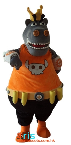 Lovely Adult Size Hippo Mascot Costume Custom Made Mascots Sports Mascots Character Design and Production for School
