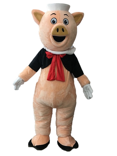 Adult Size Pig Mascot Costume for Festivals Custom Made Mascots Full Body Plush Fursuit for Marketing School Mascots