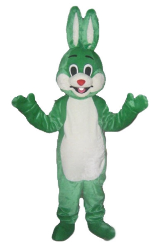 Green Rabbit Mascot Costume Stage Wear Costumes for Adults Full Body Mascots Production and Design Easter Bunny Suit